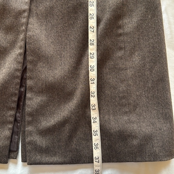 Vintage Rafaella Brown Tweed Fabric Coat Elegant Suit Jacket Size 8 - Picture 6 of 10